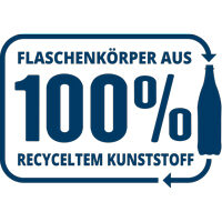 Logo 100% aus recyceltem Kunststoff